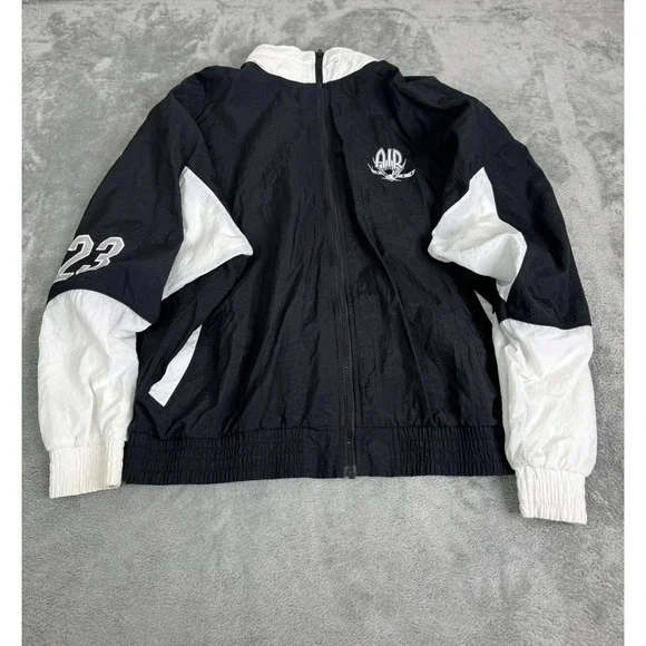Nike Air Jordan Black and White Windbreaker Jacket - Picture 4 of 15